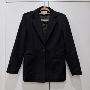 Vintage Saks Fifth Avenue Cashmere Blend  Black Blazer Women’s Size 4 USA  Boss